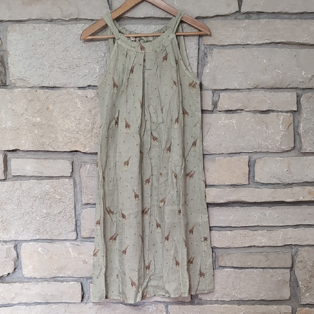 100% Linen Halter Dress